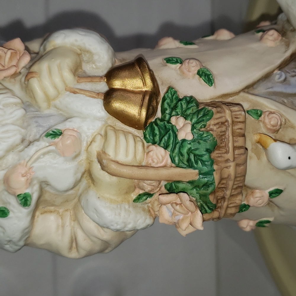 Bluedragon Creations Santa Figurine with Gold and Pink Accents - Picture 8 of 9